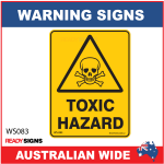 Warning Sign - WS083 -  TOXIC HAZARD